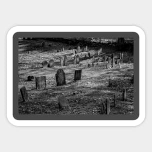 Spooky Graveyard Sticker